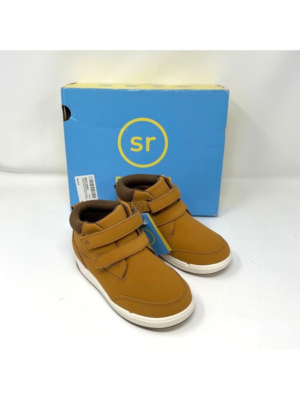 Munchkin by Stride Rite Julien Boys Boots Toddler 10M Tan Mid Top Casual Shoes